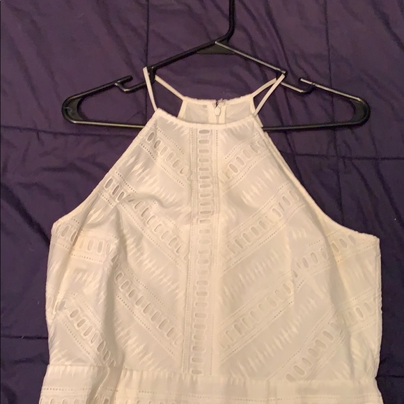 White eyelet knee length dress - Picture 2 of 3